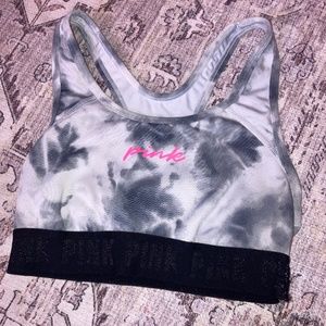 pink sports bra